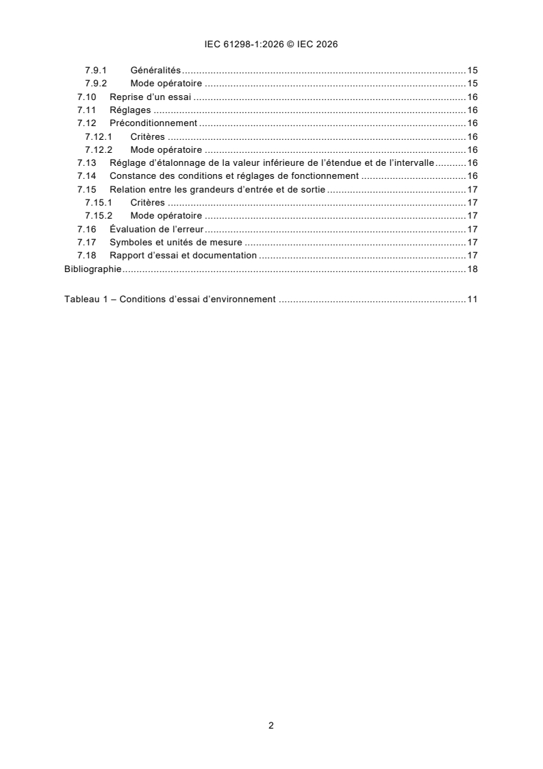 IEC 61298-1:2026 iec61298-1{ed3.0}fr - Dispositifs de mesure et de commande de processus - Méthodes et procédures générales d'évaluation des performances - Partie 1: Généralités - Page 4 preview