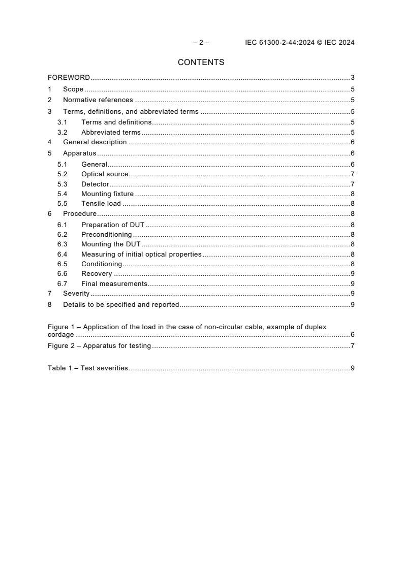 IEC 61300-2-44:2024 IEC 61300-2-44:2024 - Fibre optic interconnecting devices and passive components - Basic test and measurement procedures - Part 2-44: Tests - Flexing of the strain relief of fibre optic devices and components
Released:2/28/2024 - Page 4 preview