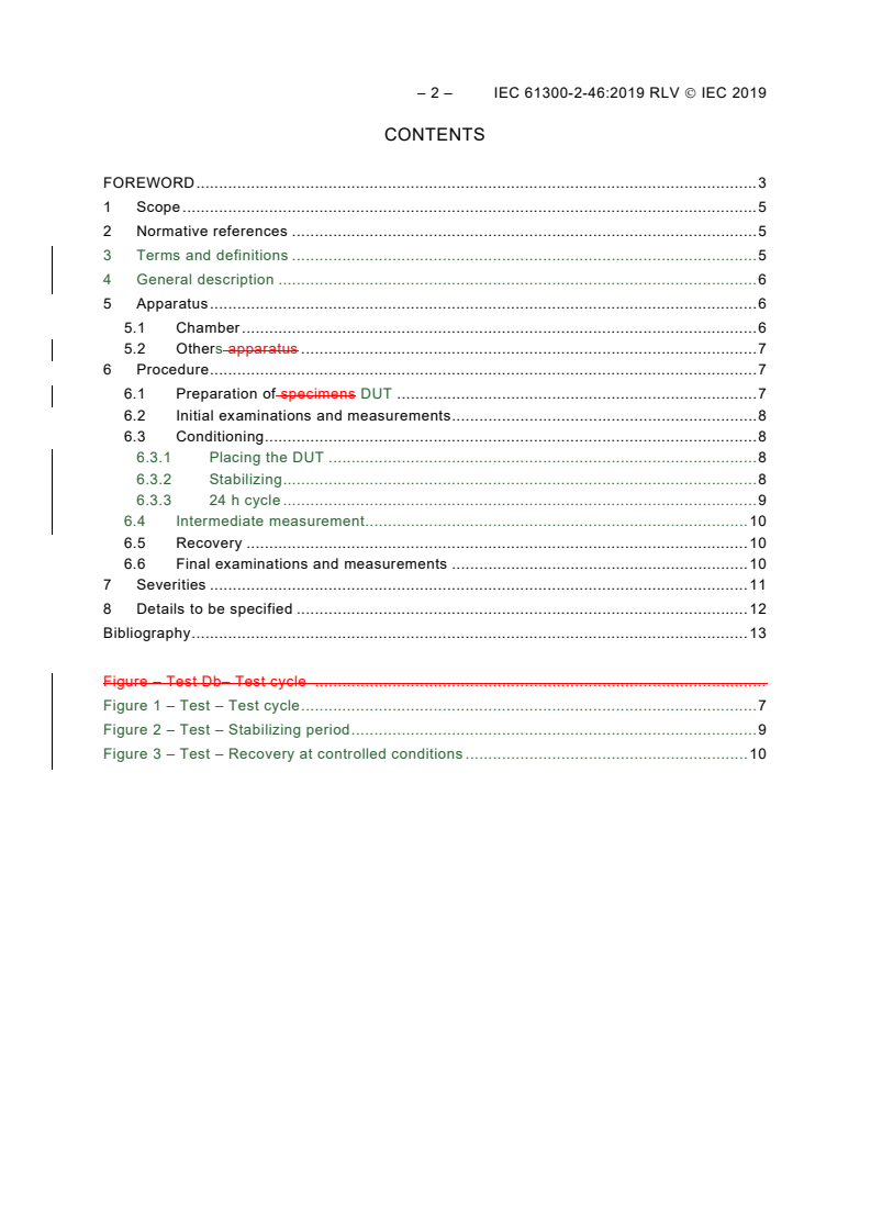 IEC 61300-2-46:2019 IEC 61300-2-46:2019 RLV - Fibre optic interconnecting devices and passive components - Basic test and measurement procedures - Part 2-46: Tests - Damp heat, cyclic
Released:3/18/2019 - Page 4 preview