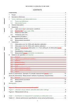IEC 61300-3-14:2025 IEC 61300-3-14:2025 RLV - Fibre optic interconnecting devices and passive components - Basic test and measurement procedures - Part 3-14: Examinations and measurements - Error and repeatability of the attenuation settings of a variable optical attenuator
Released:8. 12. 2025
Isbn:9782832709337 - Page 3 preview