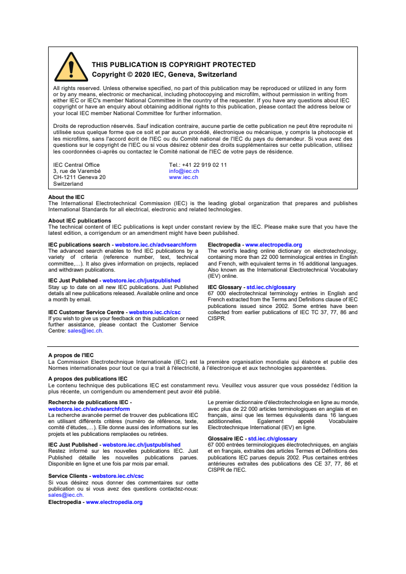 IEC 61300-3-30:2020 IEC 61300-3-30:2020 - Fibre optic interconnecting devices and passive components - Basic test and measurement procedures - Part 3-30: Examinations and measurements - Endface geometry of rectangular ferrule
Released:12/14/2020 - Page 2 preview