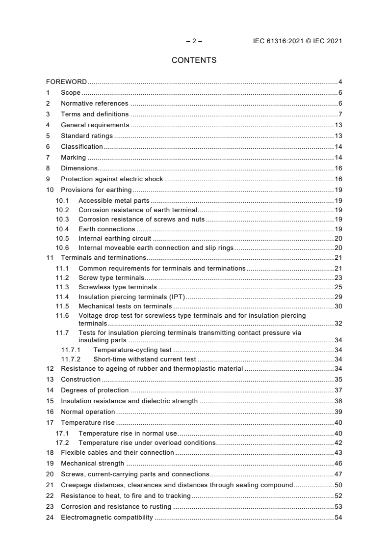 IEC 61316:2021 IEC 61316:2021 - Industrial cable reels
Released:7/8/2021 - Page 4 preview