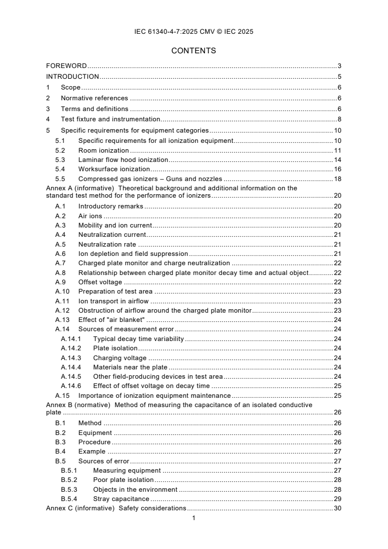 IEC 61340-4-7:2025 REDLINE IEC 61340-4-7:2025 CMV - Electrostatics - Part 4-7: Standard test methods for specific applications - Ionization
Released:19. 08. 2025
Isbn:9782832706695 - Page 3 preview