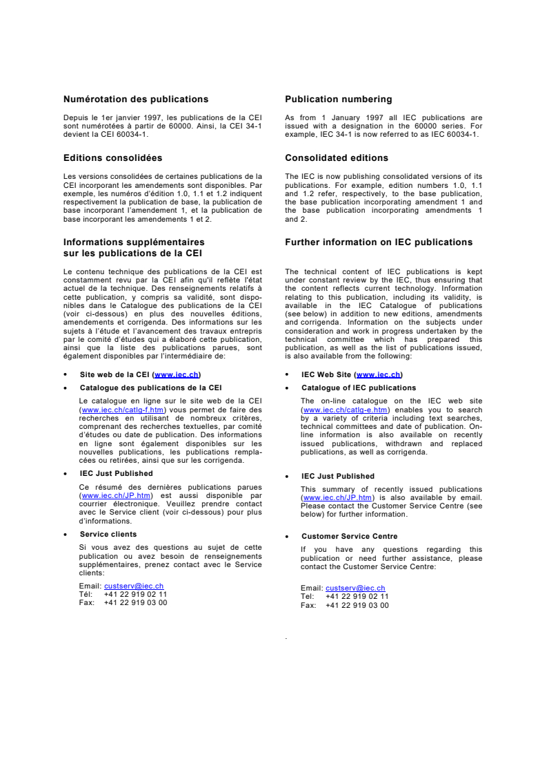IEC 61347-2-11:2001 IEC 61347-2-11:2001 - Lamp controlgear - Part 2-11: Particular requirements for miscellaneous electronic circuits used with luminaires
Released:4/26/2001 - Page 2 preview