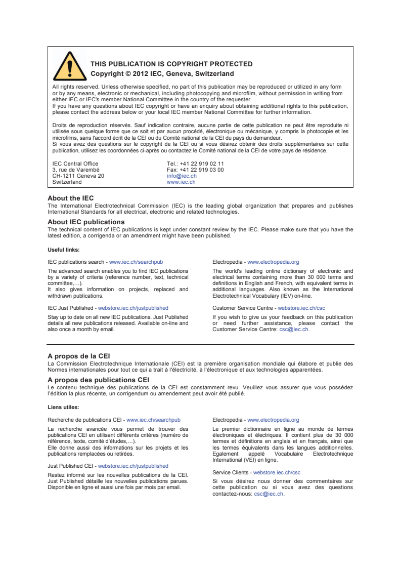 IEC 61375-2-2:2012 IEC 61375-2-2:2012 - Electronic railway equipment - Train communication network (TCN) - Part 2-2: Wire Train Bus conformance testing
Released:6/21/2012 - Page 2 preview