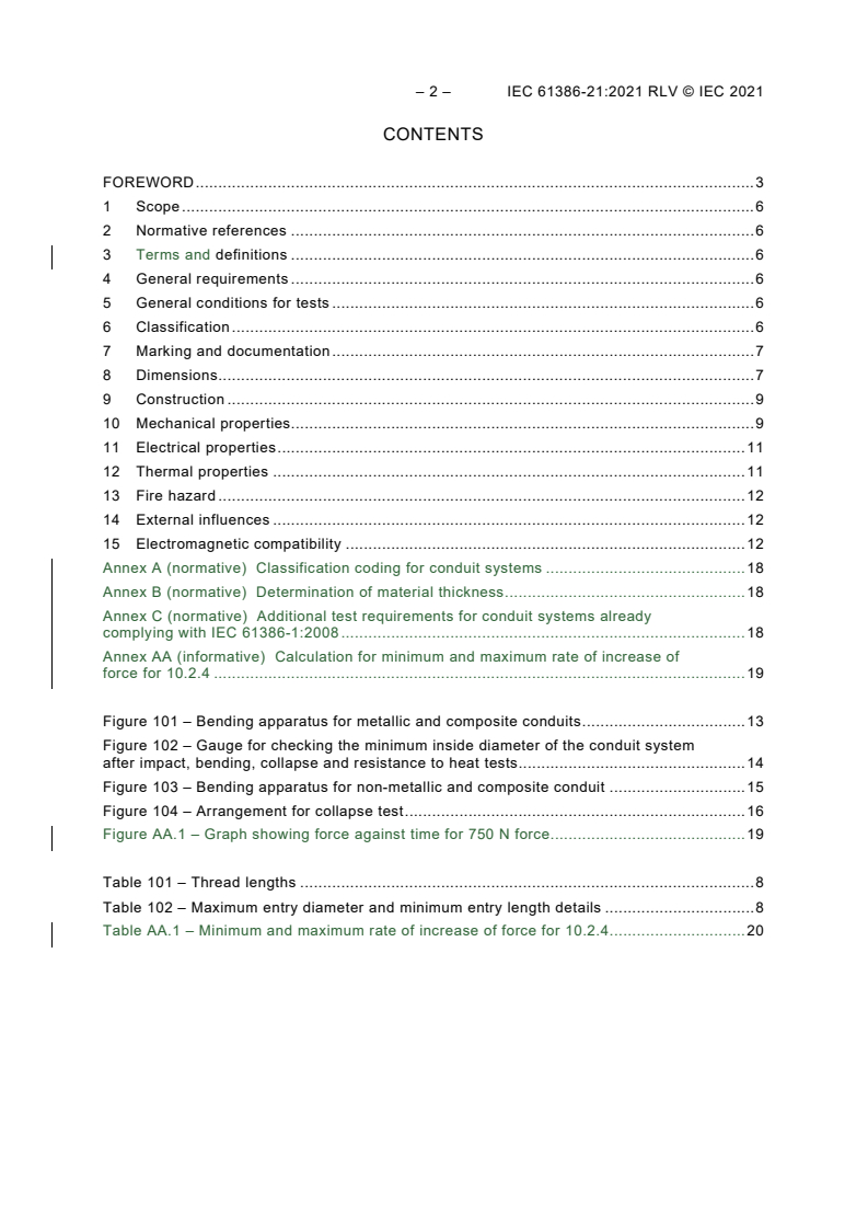 IEC 61386-21:2021 IEC 61386-21:2021 RLV - Conduit systems for cable management - Part 21: Particular requirements - Rigid conduit systems
Released:4/12/2021 - Page 4 preview