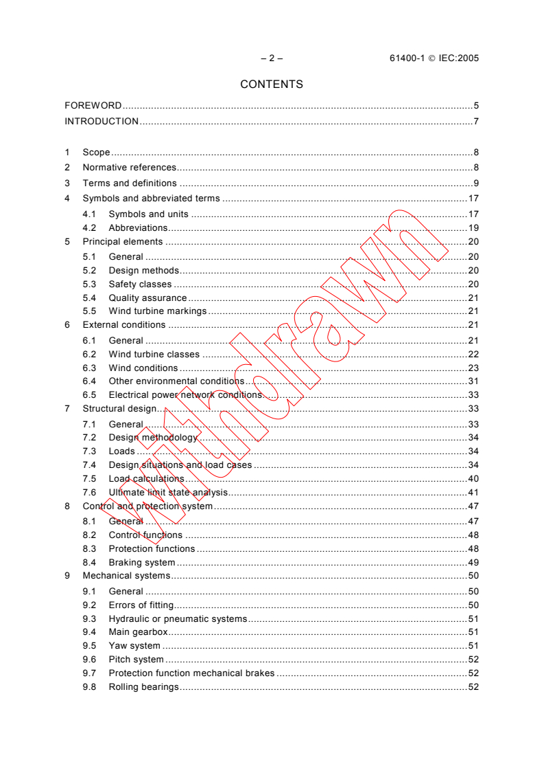 IEC 61400-1:2005 IEC 61400-1:2005 - Wind turbines - Part 1: Design requirements
Released:8/31/2005 - Page 4 preview