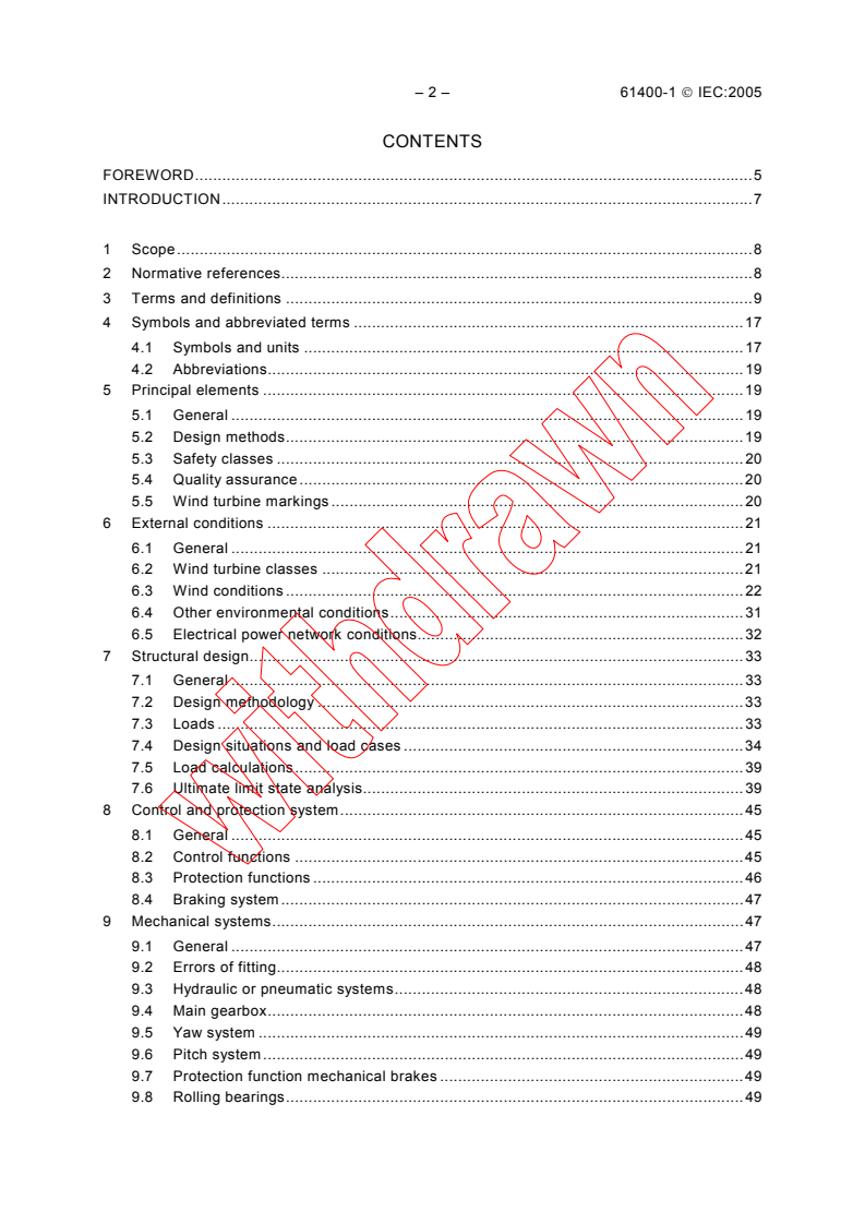 IEC 61400-1:2005 IEC 61400-1:2005 - Wind turbines - Part 1: Design requirements
Released:8/31/2005 - Page 4 preview