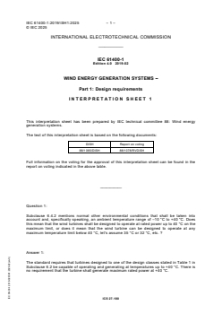 IEC 61400-1:2019+AMD1:2025 CSV - Wind energy generation systems - Part 1: Design requirements
Released:18. 12. 2025
Isbn:9782832709665 - Page 3 preview