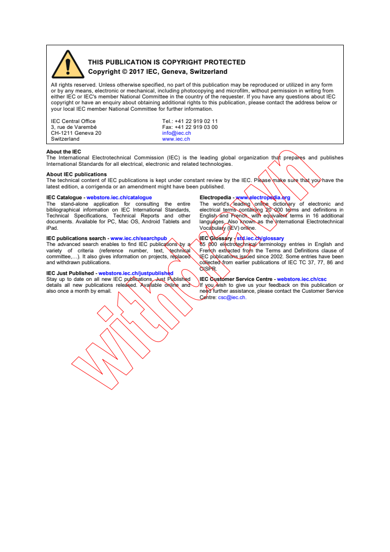 IEC 61400-12-1:2017 IEC 61400-12-1:2017 RLV - Wind energy generation systems - Part 12-1: Power performance measurements of electricity producing wind turbines - Page 2 preview