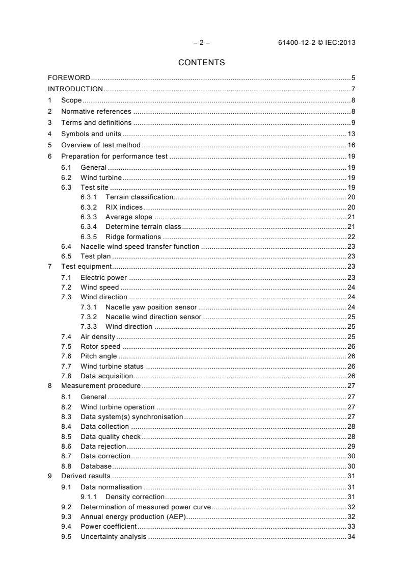 IEC 61400-12-2:2013 IEC 61400-12-2:2013 - Wind turbines - Part 12-2: Power performance of electricity-producing wind turbines based on nacelle anemometry - Page 4 preview