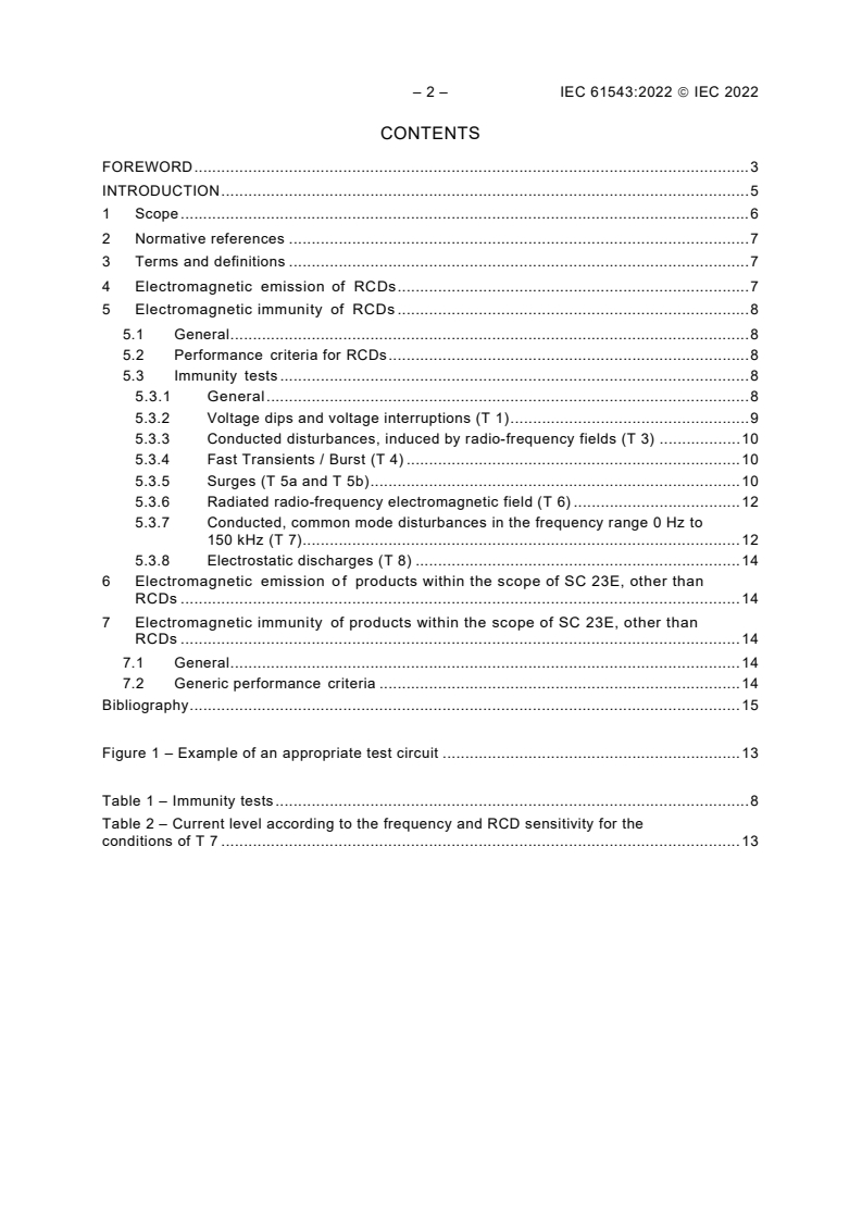 IEC 61543:2022 IEC 61543:2022 - Residual current-operated protective devices (RCDs) for household and similar use - Electromagnetic compatibility
Released:10/28/2022 - Page 4 preview