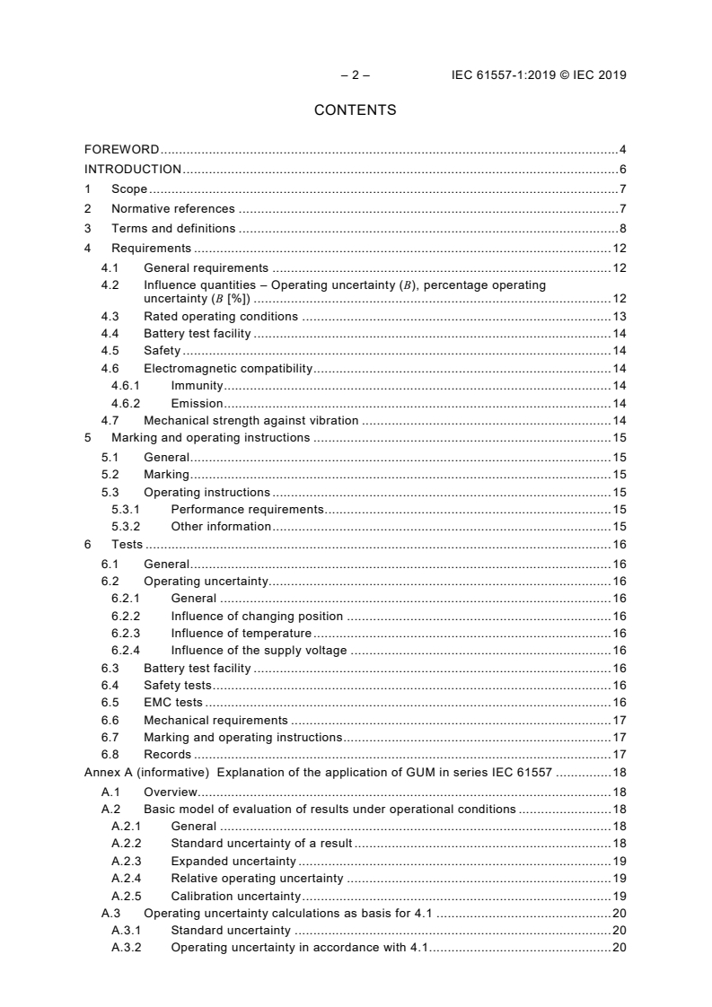 IEC 61557-1:2019 IEC 61557-1:2019 - Electrical safety in low voltage distribution systems up to 1 000 V AC and 1 500 V DC - Equipment for testing, measuring or monitoring of protective measures - Part 1: General requirements
Released:7/26/2019 - Page 4 preview