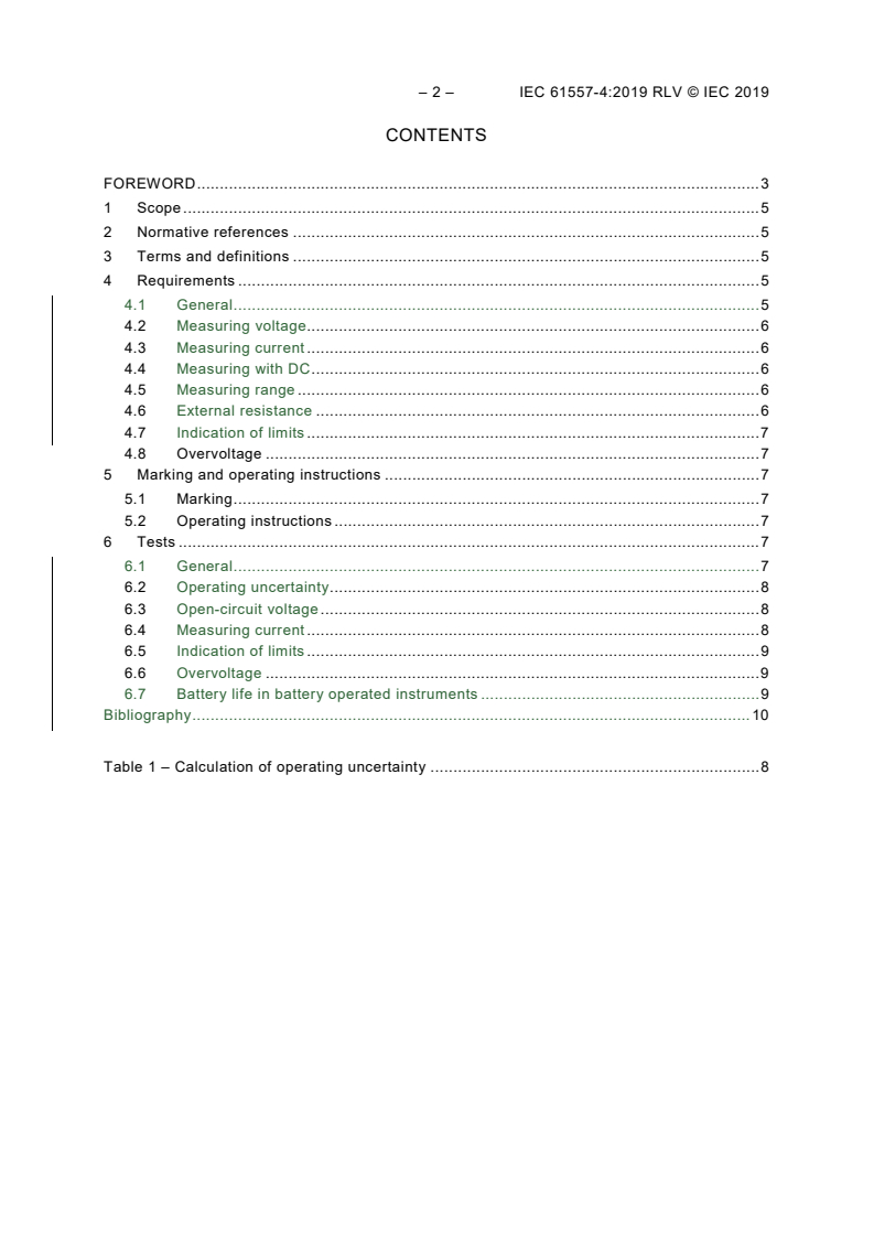 IEC 61557-4:2019 IEC 61557-4:2019 RLV - Electrical safety in low voltage distribution systems up to 1 000 V AC and 1 500 V DC - Equipment for testing, measuring or monitoring of protective measures - Part 4: Resistance of earth connection and equipotential bonding
Released:7/26/2019 - Page 4 preview