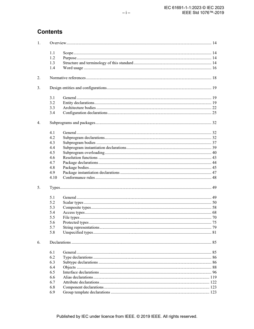 IEC 61691-1-1:2023 IEC 61691-1-1:2023 - Behavioural languages - Part 1-1: VHDL Language Reference Manual
Released:10/11/2023 - Page 4 preview