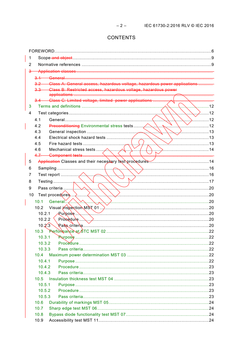 IEC 61730-2:2016 IEC 61730-2:2016 RLV - Photovoltaic (PV) module safety qualification - Part 2: Requirements for testing
Released:8/18/2016 - Page 4 preview