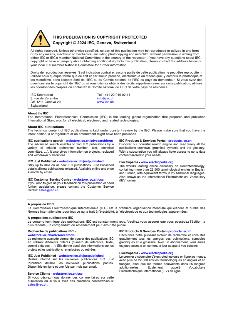 IEC 61753-071-02:2020 IEC 61753-071-02:2020+AMD1:2024 CSV - Fibre optic interconnecting devices and passive components - Performance standard - Part 071-02: Non-connectorized single-mode fibre optic 1 × 2 and 2 × 2 spatial switches for category C - Controlled environments
Released:2/23/2024 - Page 2 preview
