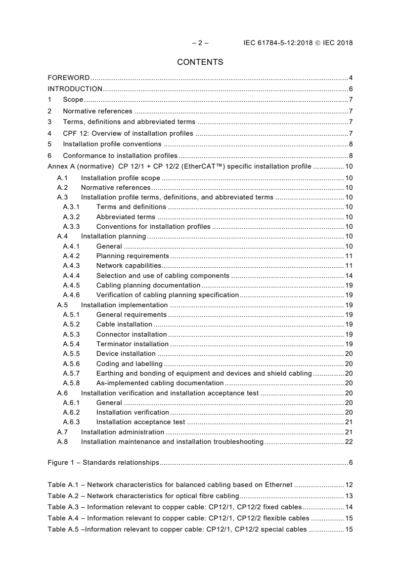IEC 61784-5-12:2018 IEC 61784-5-12:2018 - Industrial communication networks - Profiles - Part 5-12: Installation of fieldbuses - Installation profiles for CPF 12
Released:8/30/2018 - Page 4 preview