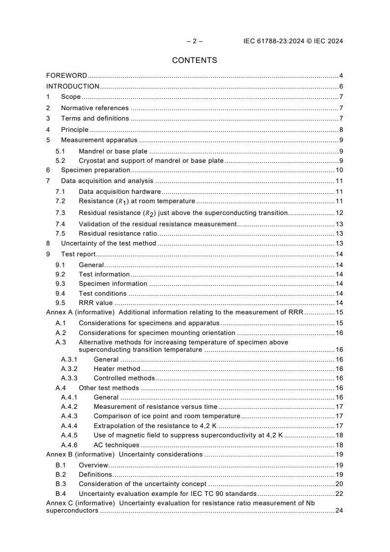 IEC 61788-23:2024 IEC 61788-23:2024 - Superconductivity - Part 23: Residual resistance ratio measurement - Residual resistance ratio of cavity-grade Nb superconductors
Released:5/22/2024 - Page 4 preview