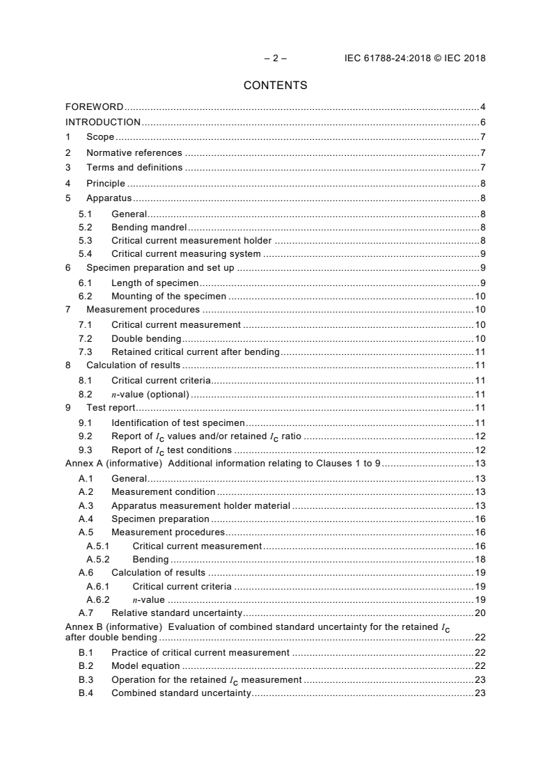 IEC 61788-24:2018 IEC 61788-24:2018 - Superconductivity - Part 24: Critical current measurement - Retained critical current after double bending at room temperature of Ag-sheathed Bi-2223 superconducting wires
Released:6/18/2018 - Page 4 preview