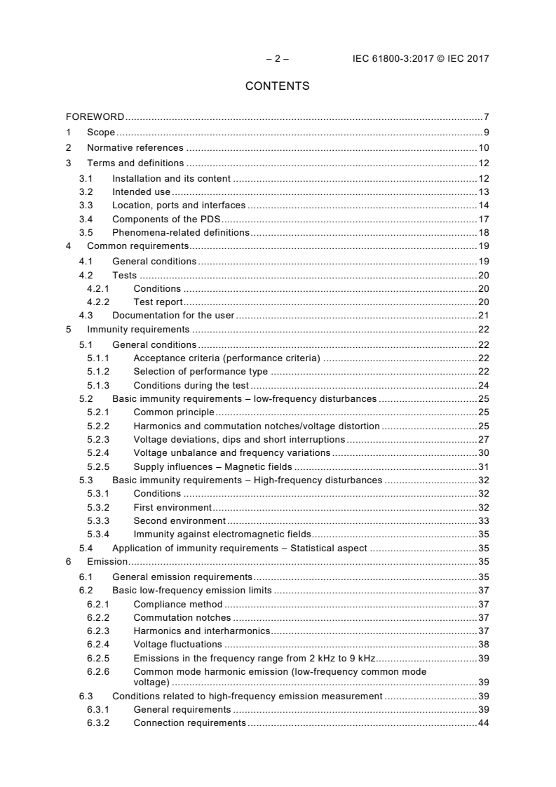 IEC 61800-3:2017 IEC 61800-3:2017 - Adjustable speed electrical power drive systems - Part 3: EMC requirements and specific test methods
Released:2/23/2017 - Page 4 preview