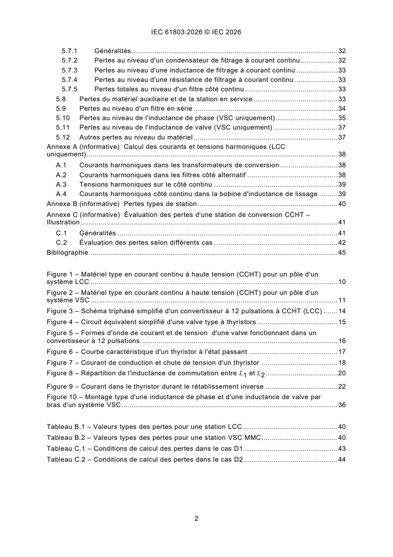 IEC 61803:2026 IEC 61803:2026 - Détermination des pertes en puissance dans les stations de conversion en courant continu à haute tension (CCHT) - Page 4 preview