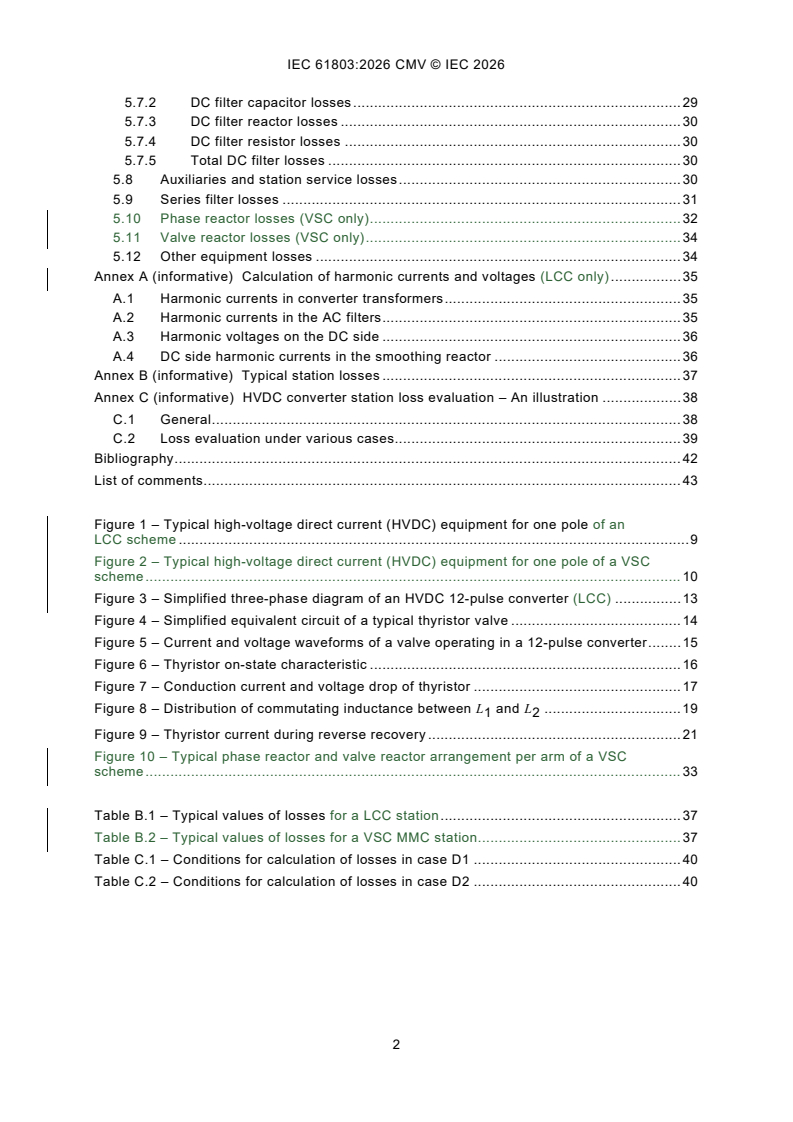 IEC 61803:2026 REDLINE IEC 61803:2026 CMV - Determination of power losses in high-voltage direct current (HVDC) converter stations - Page 4 preview