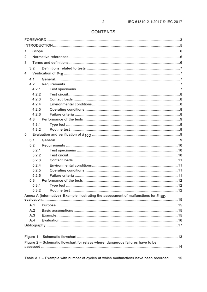 IEC 61810-2-1:2017 IEC 61810-2-1:2017 - Electromechanical elementary relays - Part 2-1: Reliability - Procedure for the verification of B<sub>10</sub> values
Released:5/30/2017 - Page 4 preview