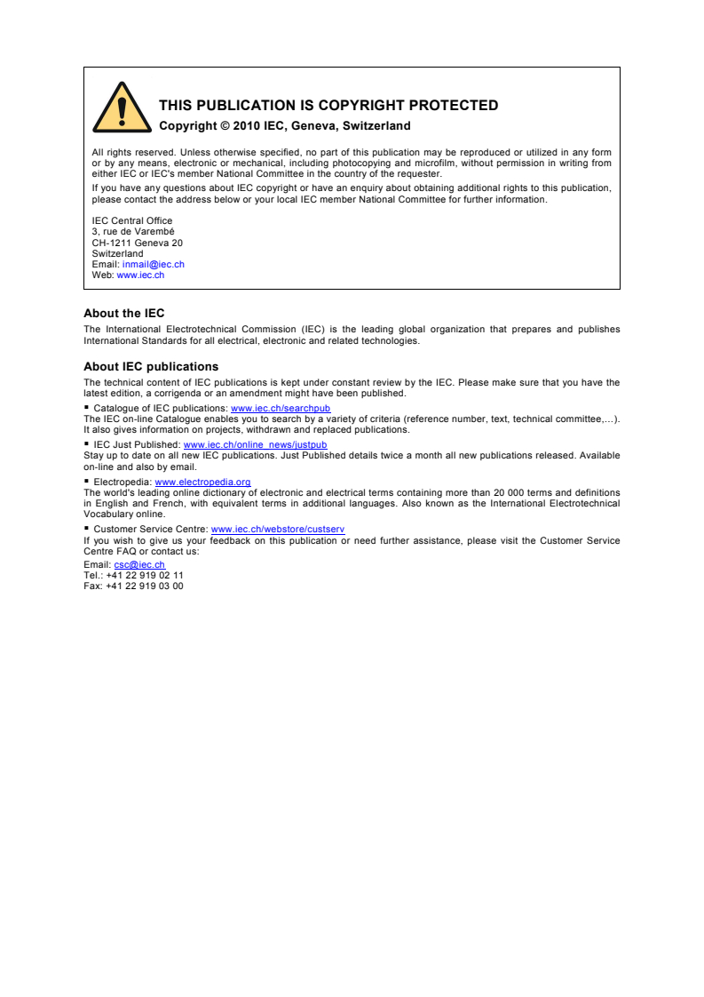 IEC 61850-7-2:2010 IEC 61850-7-2:2010 - Communication networks and systems for power utility automation - Part 7-2: Basic information and communication structure - Abstract communication service interface (ACSI)
Released:8/24/2010 - Page 2 preview