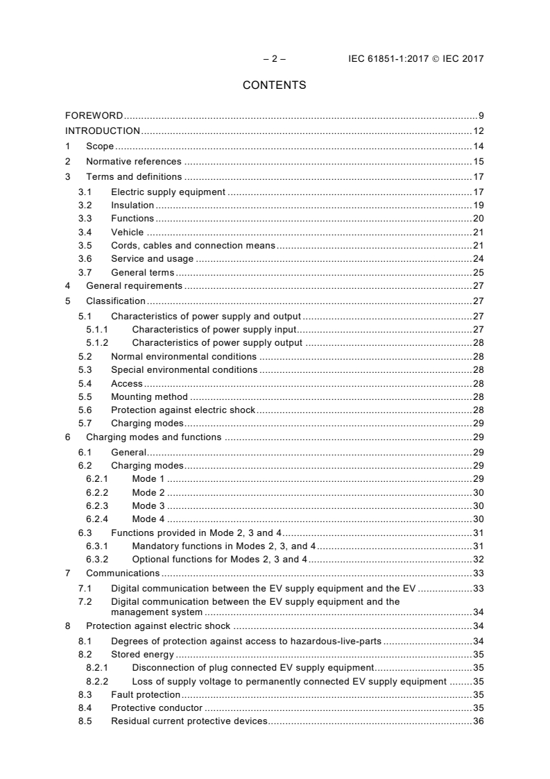 IEC 61851-1:2017 IEC 61851-1:2017 - Electric vehicle conductive charging system - Part 1: General requirements
Released:2/7/2017 - Page 4 preview
