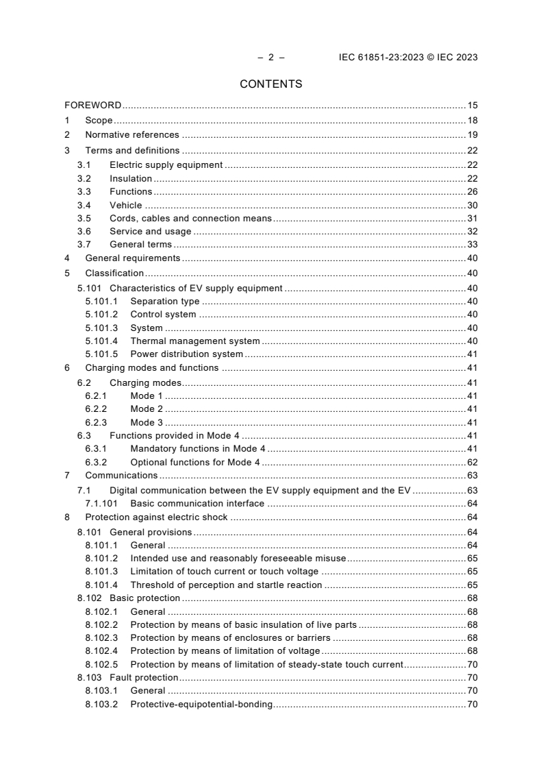 IEC 61851-23:2023 IEC 61851-23:2023 - Electric vehicle conductive charging system - Part 23: DC electric vehicle supply equipment
Released:12/13/2023 - Page 4 preview
