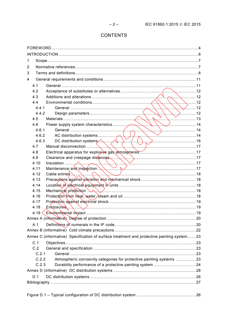 IEC 61892-1:2015 IEC 61892-1:2015 - Mobile and fixed offshore units - Electrical installations - Part 1: General requirements and conditions
Released:7/13/2015 - Page 4 preview