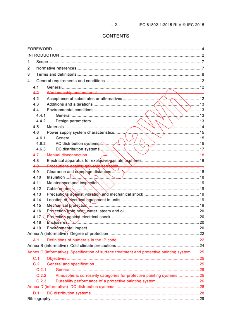 IEC 61892-1:2015 IEC 61892-1:2015 RLV - Mobile and fixed offshore units – Electrical installations – Part 1: General requirements and conditions
Released:7/13/2015 - Page 4 preview