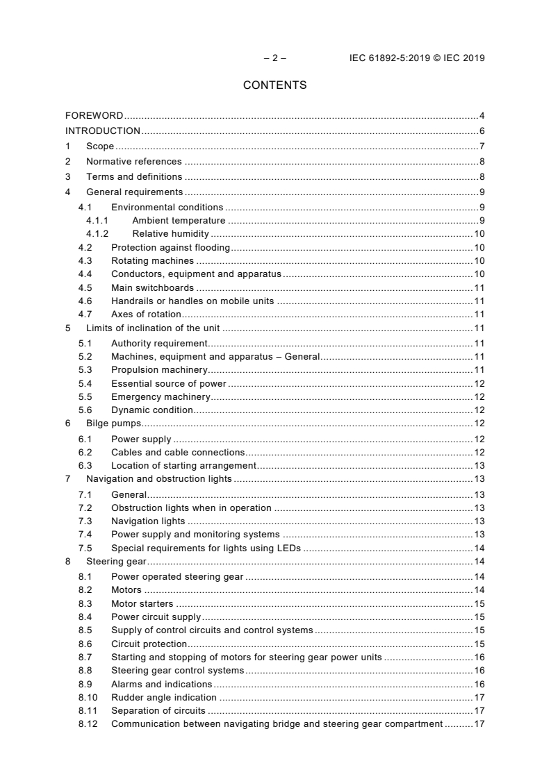 IEC 61892-5:2019 IEC 61892-5:2019 - Mobile and fixed offshore units - Electrical installations - Part 5: Mobile units
Released:4/9/2019 - Page 4 preview