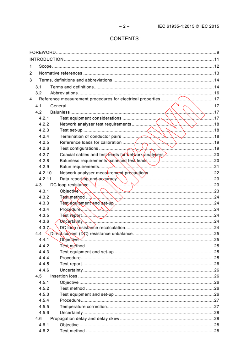 IEC 61935-1:2015 IEC 61935-1:2015 - Specification for the testing of balanced and coaxial information technology cabling - Part 1: Installed balanced cabling as specified in ISO/IEC 11801 and related standards
Released:12/16/2015 - Page 4 preview