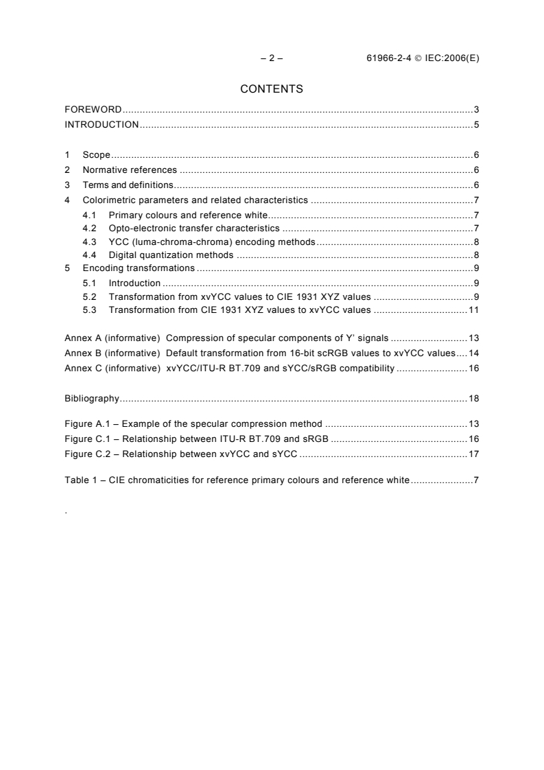 IEC 61966-2-4:2006 IEC 61966-2-4:2006 - Multimedia systems and equipment - Colour measurement and management - Part 2-4: Colour management - Extended-gamut YCC colour space for video applications - xvYCC
Released:1/17/2006 - Page 4 preview