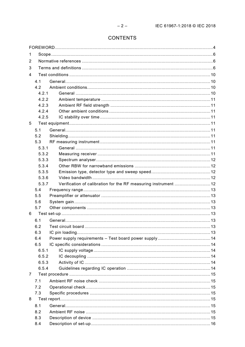 IEC 61967-1:2018 IEC 61967-1:2018 - Integrated circuits - Measurement of electromagnetic emissions - Part 1: General conditions and definitions
Released:12/12/2018 - Page 4 preview