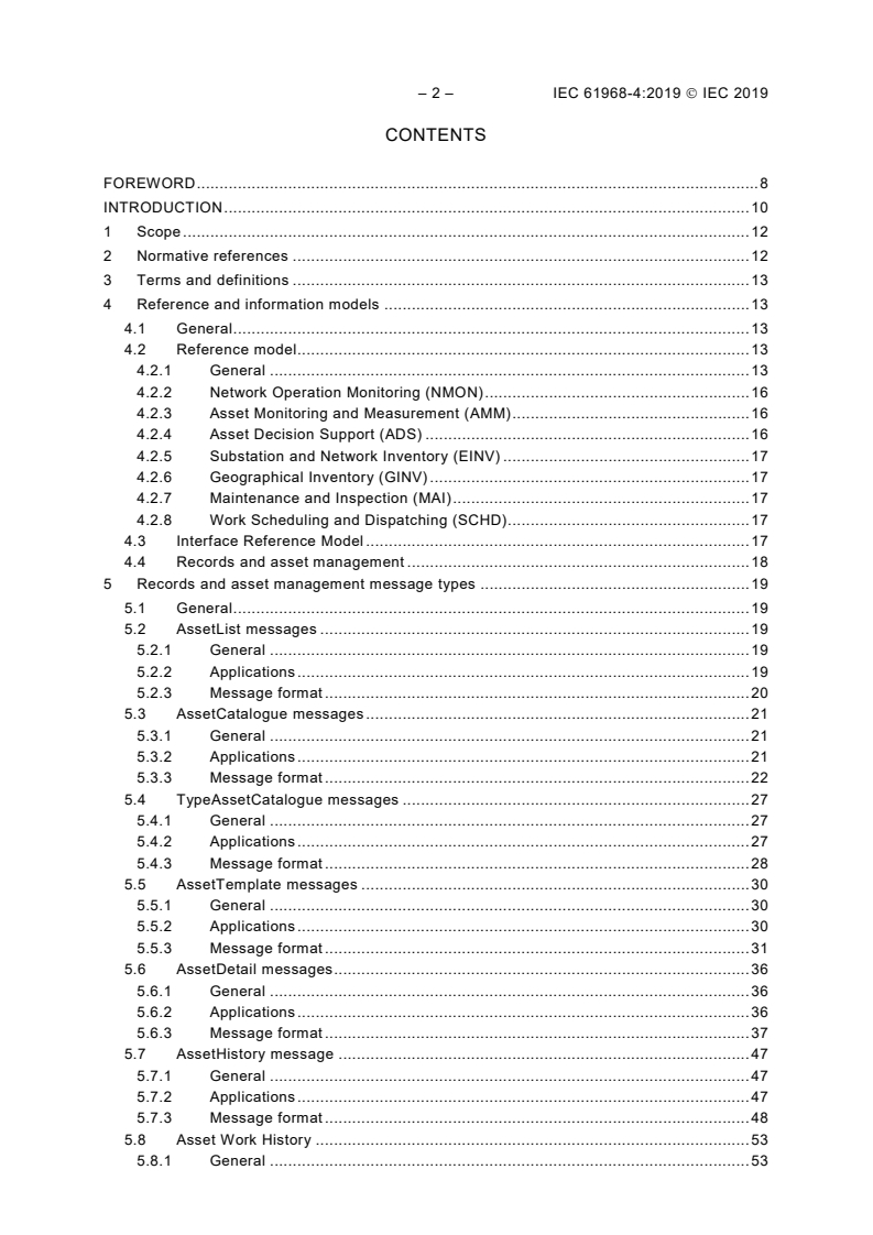 IEC 61968-4:2019 IEC 61968-4:2019 - Application integration at electric utilities - System interfaces for distribution management - Part 4: Interfaces for records and asset management
Released:3/8/2019 - Page 4 preview