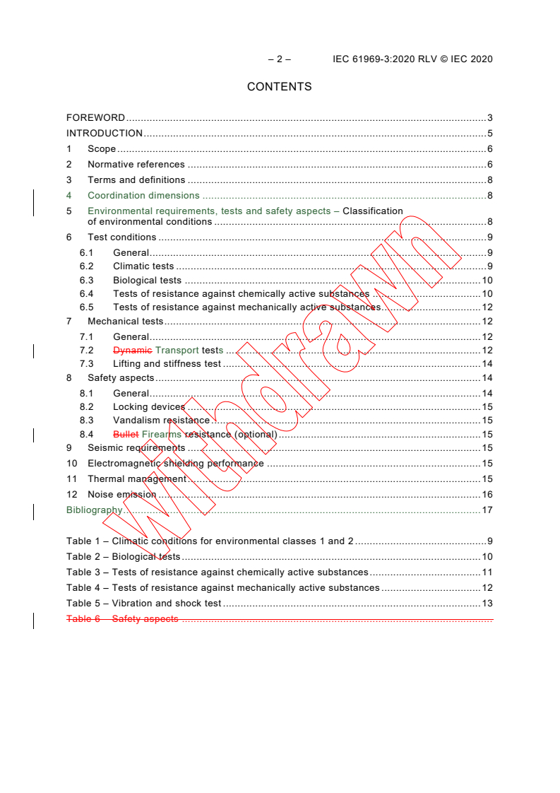 IEC 61969-3:2020 IEC 61969-3:2020 RLV - Mechanical structures for electrical and electronic equipment - Outdoor enclosures - Part 3: Environmental requirements, tests and safety aspects
Released:6/8/2020 - Page 4 preview