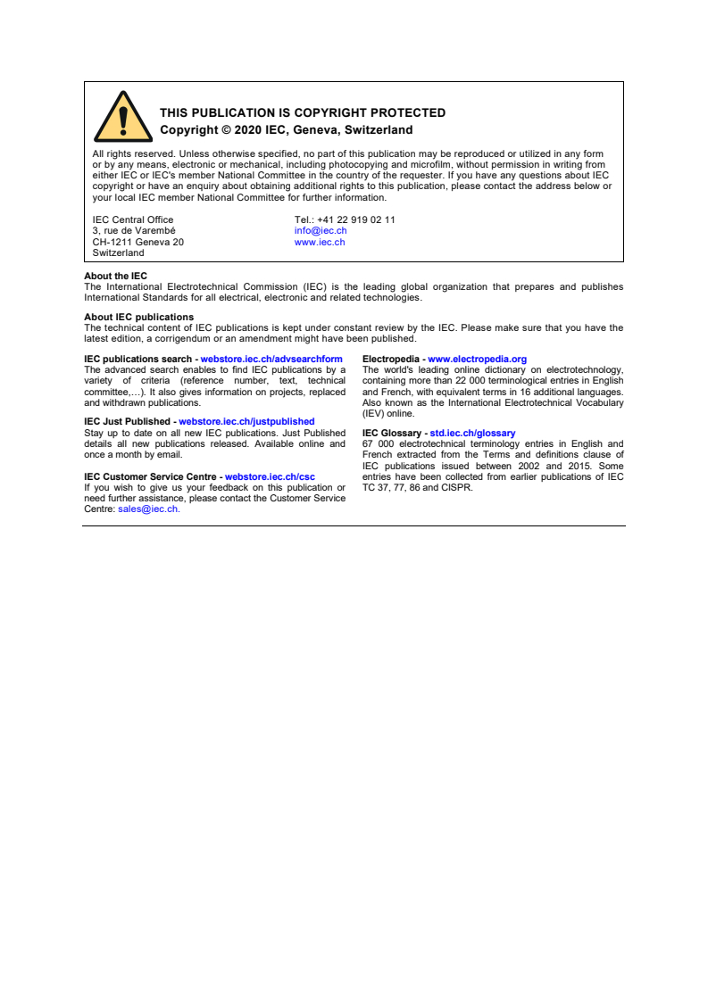 IEC 61992-6:2006/AMD2:2020 IEC 61992-6:2006/AMD2:2020 - Amendment 2 - Railway applications - Fixed installations - DC switchgear - Part 6: DC switchgear assemblies
Released:5/26/2020 - Page 2 preview