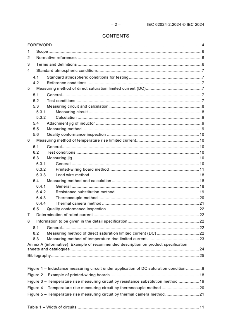 IEC 62024-2:2024 IEC 62024-2:2024 - High frequency inductive components - Electrical characteristics and measuring methods - Part 2: Rated current of inductors for DC-to-DC converters/19/2024 - Page 4 preview