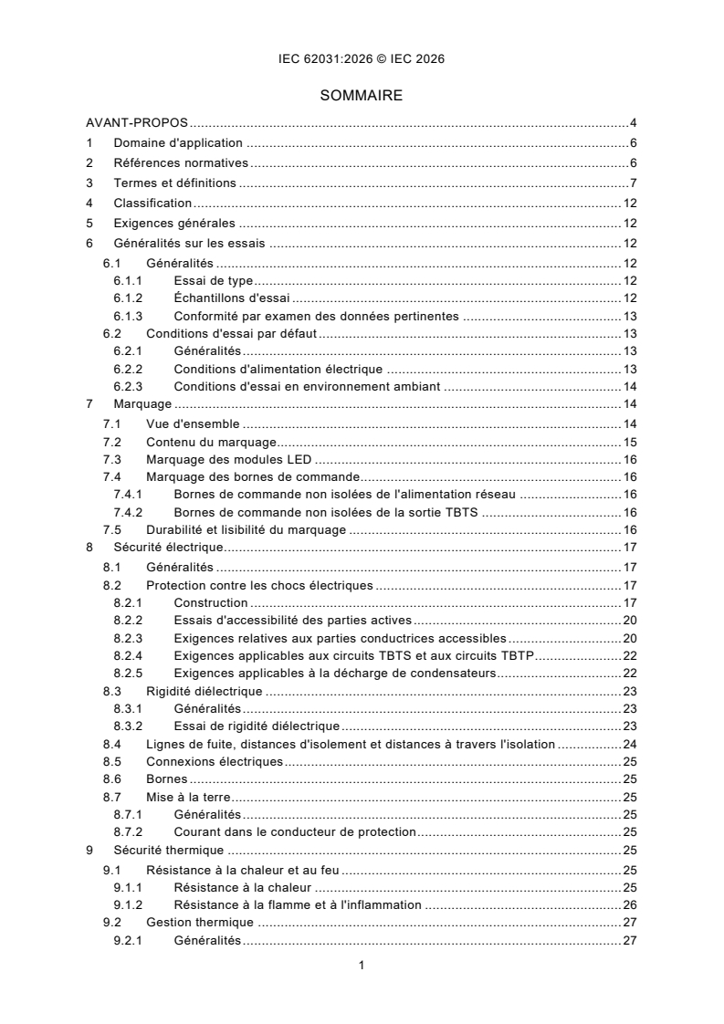 IEC 62031:2026 IEC 62031:2026 - Modules LED - Exigences de sécurité - Page 3 preview