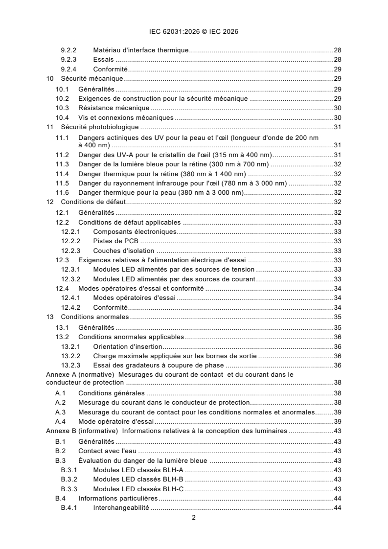 IEC 62031:2026 IEC 62031:2026 - Modules LED - Exigences de sécurité - Page 4 preview