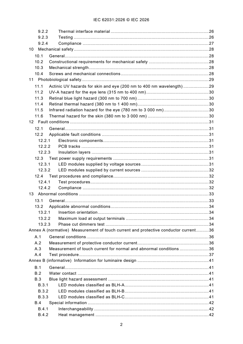 IEC 62031:2026 IEC 62031:2026 - LED modules - Safety requirements - Page 4 preview