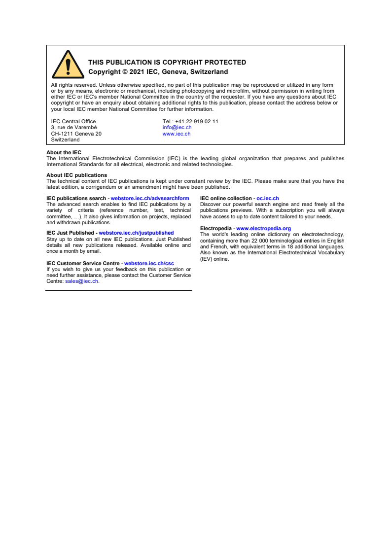 IEC 62040-1:2017 IEC 62040-1:2017+AMD1:2021 CSV - Uninterruptible power systems (UPS) - Part 1: Safety requirements
Released:5/20/2021 - Page 2 preview