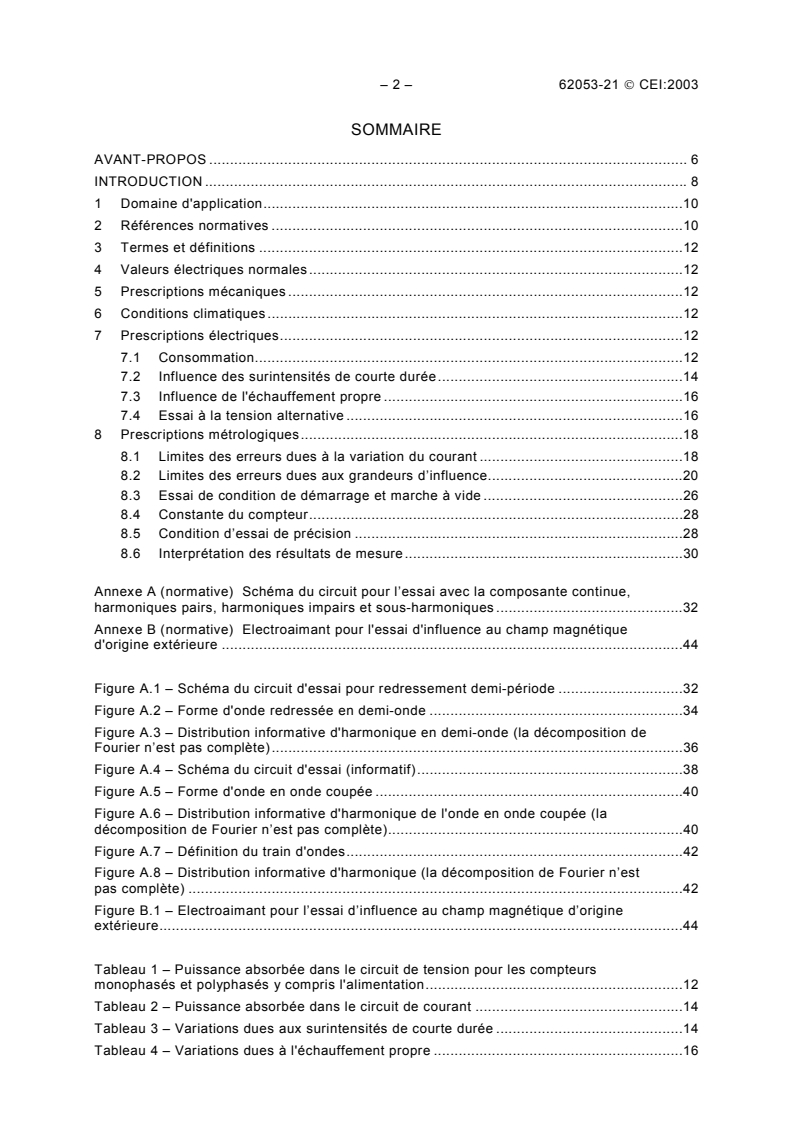 IEC 62053-21:2003 IEC 62053-21:2003 - Electricity metering equipment (a.c.) - Particular requirements - Part 21: Static meters for active energy (classes 1 and 2)
Released:1/28/2003 - Page 4 preview