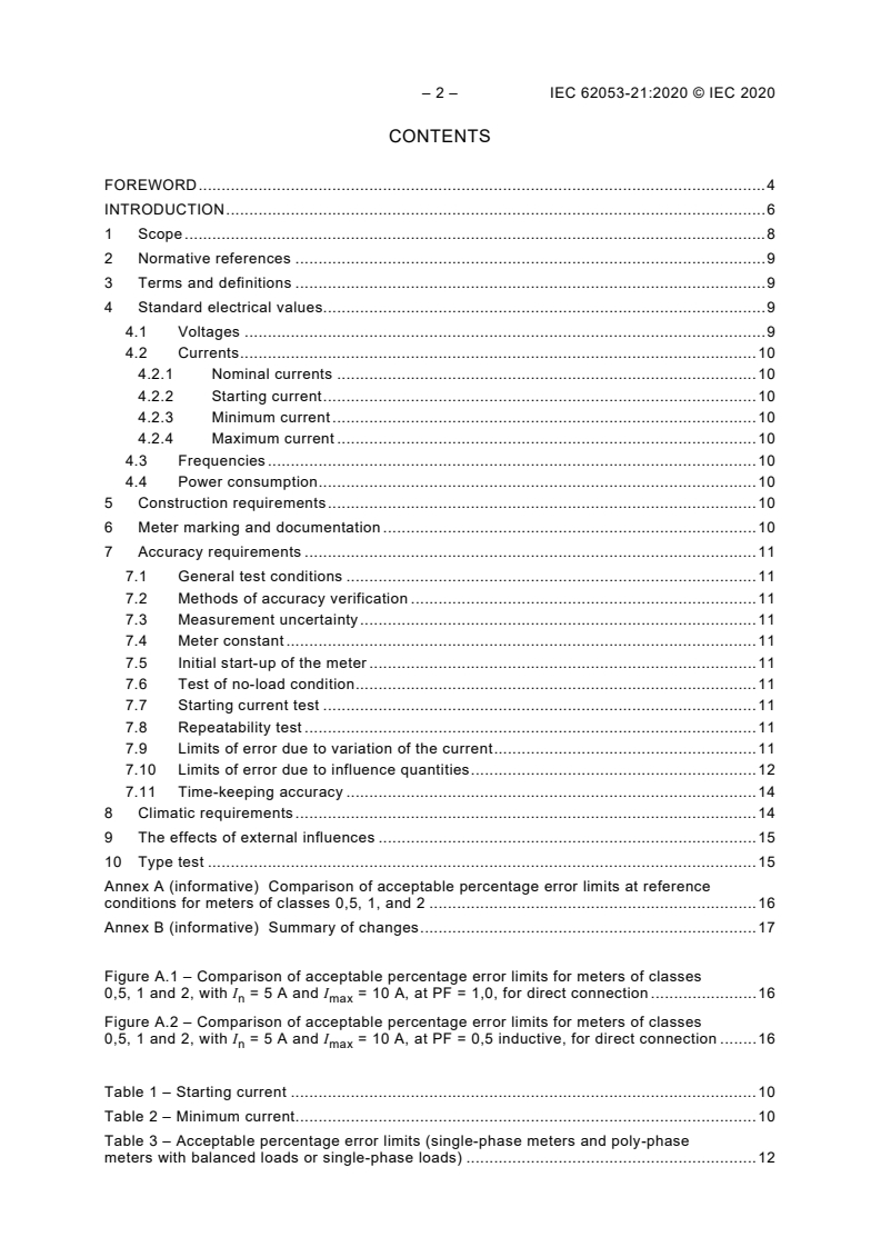 IEC 62053-21:2020 IEC 62053-21:2020 - Electricity metering equipment - Particular requirements - Part 21: Static meters for AC active energy (classes 0,5, 1 and 2)
Released:6/17/2020 - Page 4 preview