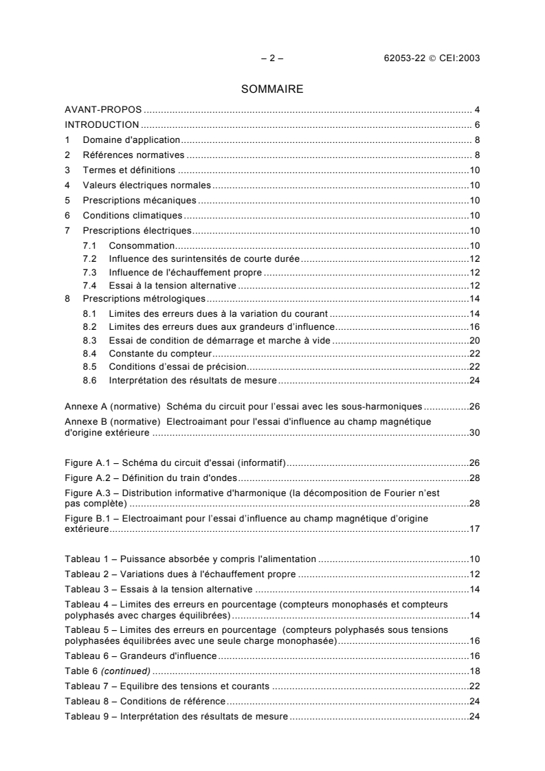 IEC 62053-22:2003 IEC 62053-22:2003 - Electricity metering equipment (a.c.) - Particular Requirements - Part 22: Static meters for active energy (classes 0,2 S and 0,5 S)
Released:1/28/2003 - Page 4 preview
