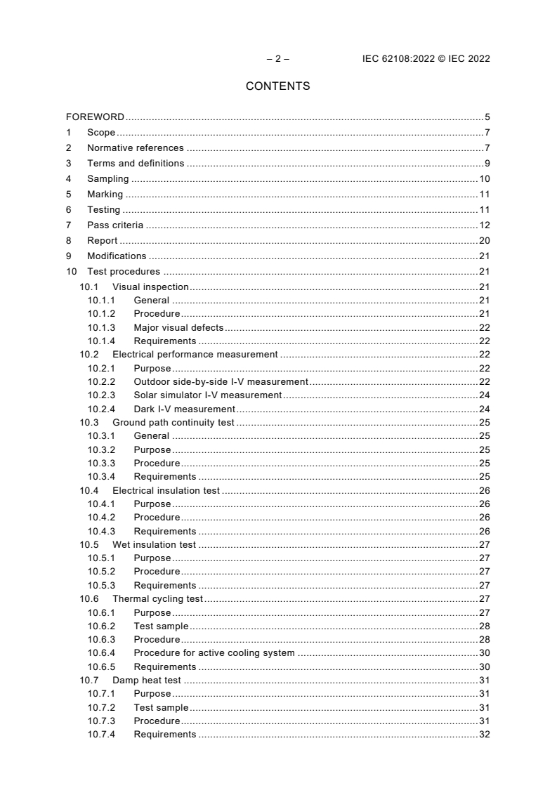 IEC 62108:2022 IEC 62108:2022 - Concentrator photovoltaic (CPV) modules and assemblies - Design qualification and type approval
Released:6/2/2022 - Page 4 preview
