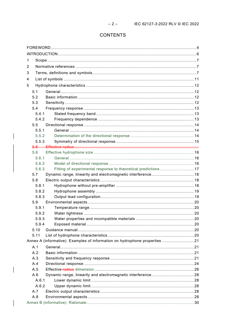IEC 62127-3:2022 IEC 62127-3:2022 RLV - Ultrasonics - Hydrophones - Part 3: Properties of hydrophones for ultrasonic fields
Released:12/19/2022 - Page 4 preview